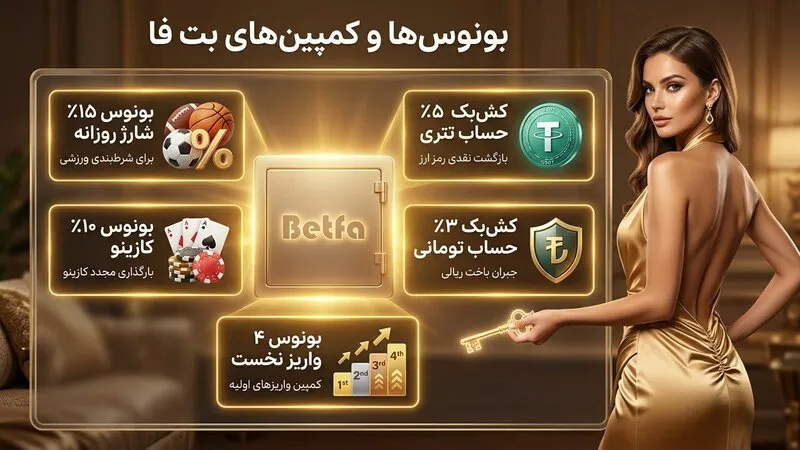 بهترین بونوس های بت فا