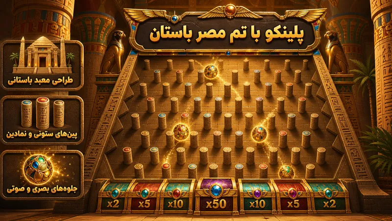 بازی پلینکو مصری و تم های جذاب بصری