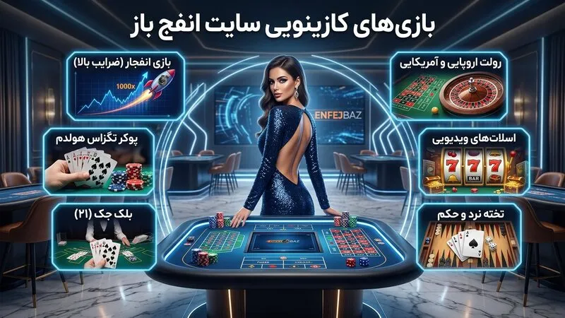 بازی های کازینویی سایت انفج باز